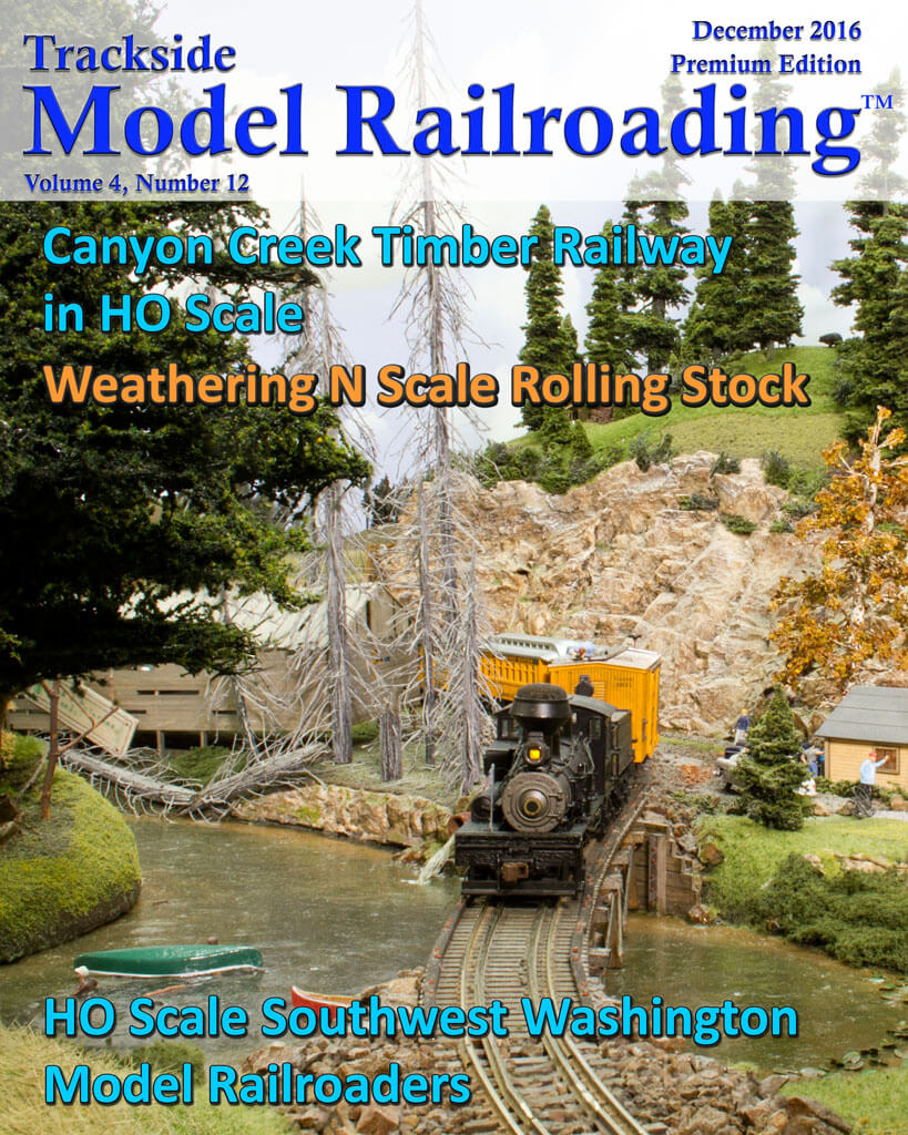 Trackside Model Railroading Digital Magazine December 2016 Cover