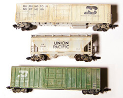 Quick and Easy Weathering of N Scale Model Train Cars