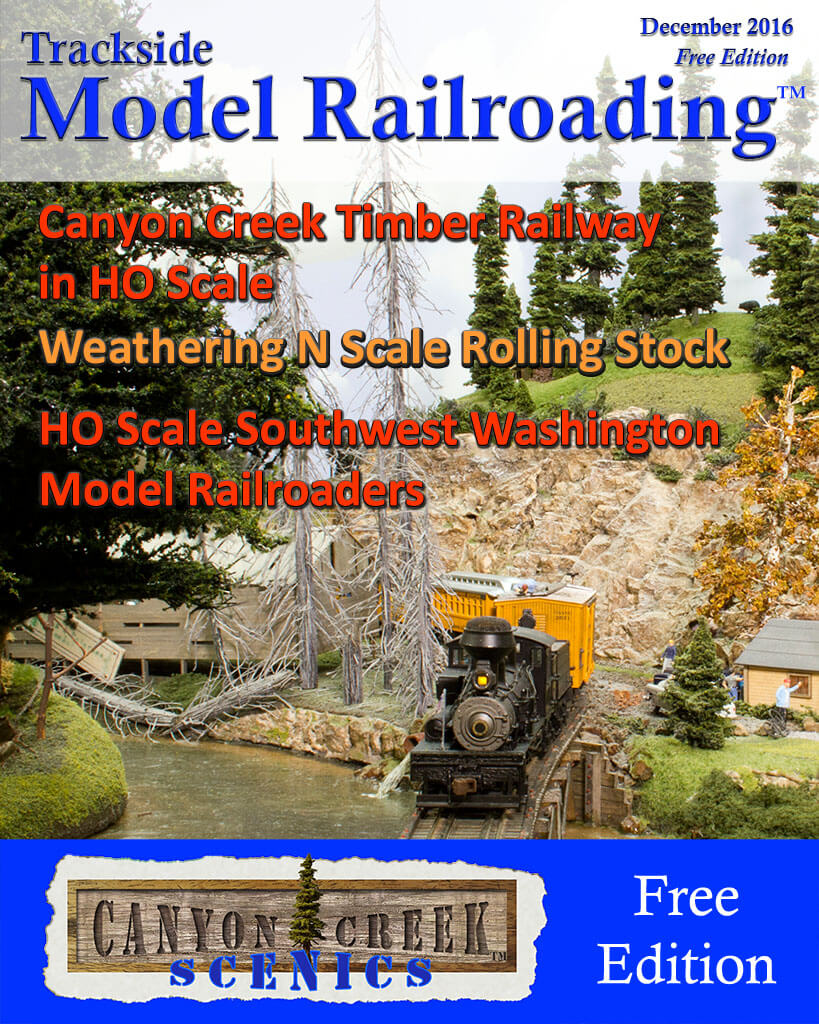 Trackside Model Railroading Digital Magazine December 2016 Cover Free Edition