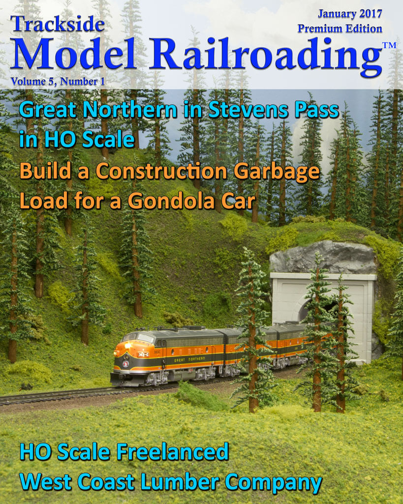 Trackside Model Railroading Digital Magazine January 2017 Cover