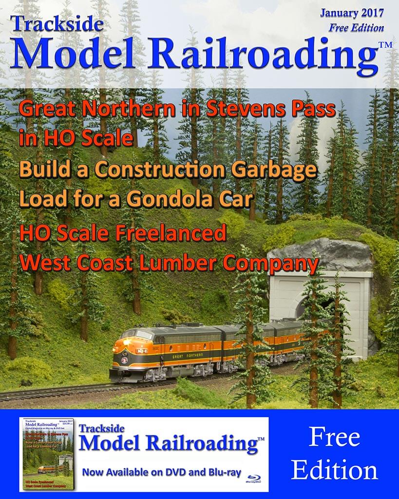 Trackside Model Railroading Digital Magazine featuring model train layout tours