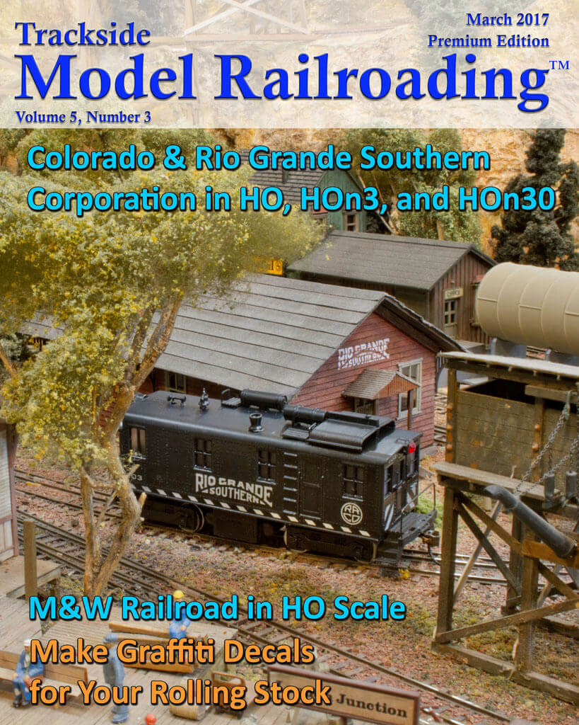 Trackside Model Railroading Digital Magazine March 2017 Cover