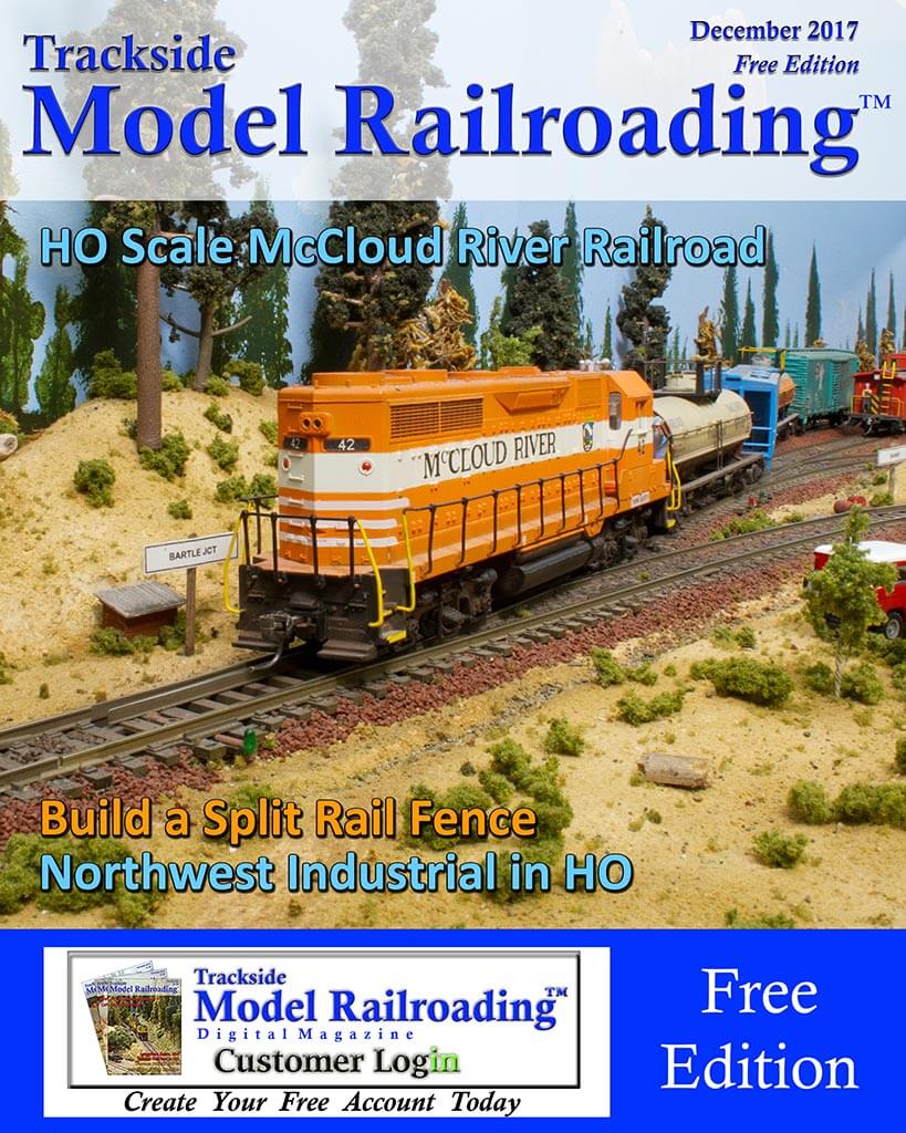 Trackside Model Railroading Digital Magazine December 2017 Cover