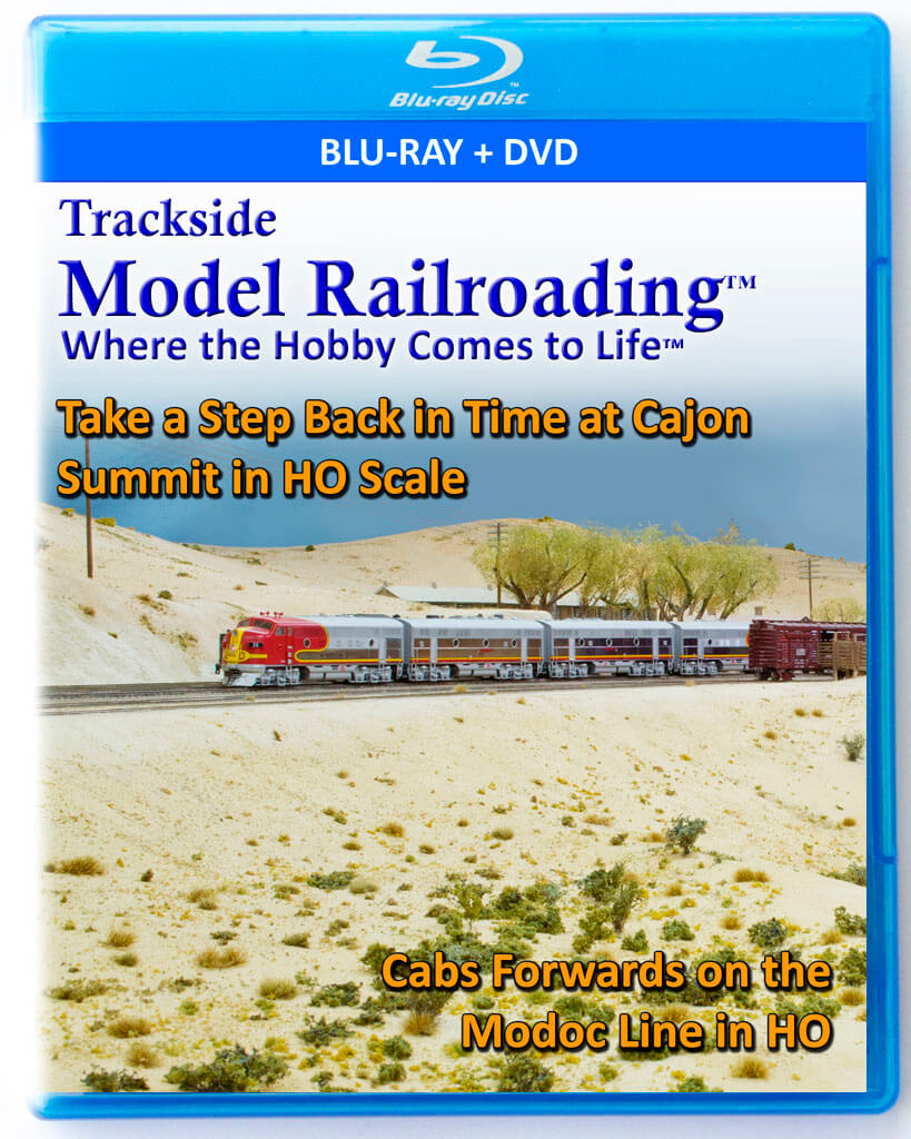 Trackside Model Railroading on DVD featuring the following: Cajon Summit Model Railroad and Southern Pacific Modoc Great Basin and Pacific model railroad in HO Scale