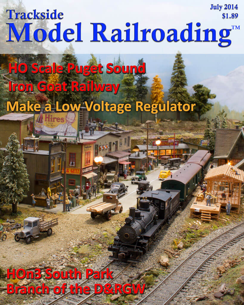 Trackside Model Railroading Digital Magazine July 2014 Cover