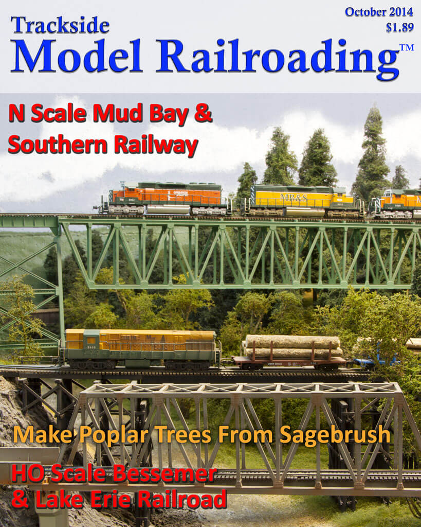 Trackside Model Railroading Digital Magazine October 2014 Cover