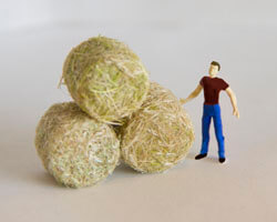 Create Hay Bales for Your Model Railroad