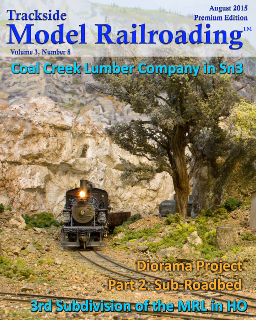 Trackside Model Railroading Digital Magazine August 2015 Cover