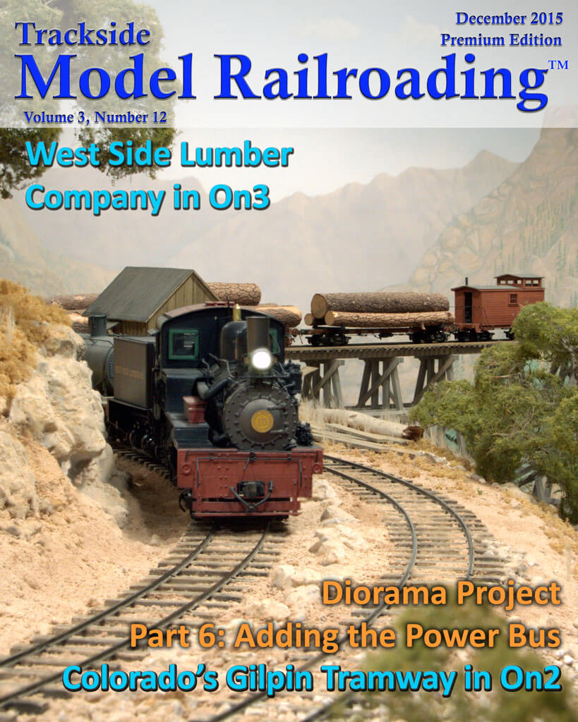 Trackside Model Railroading Digital Magazine December 2015 Cover