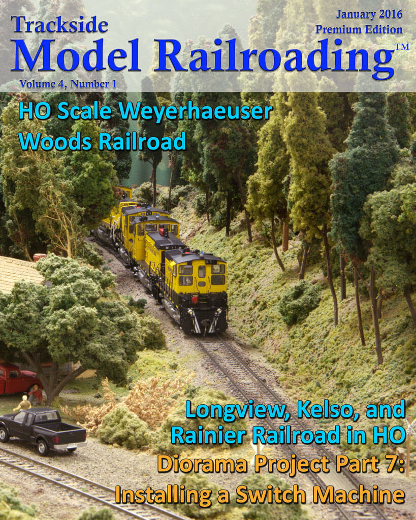 Trackside Model Railroading Digital Magazine January 2016 Cover