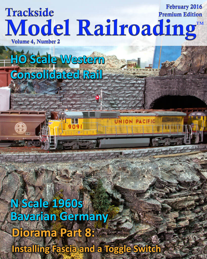 Trackside Model Railroading Digital Magazine February 2016 Cover