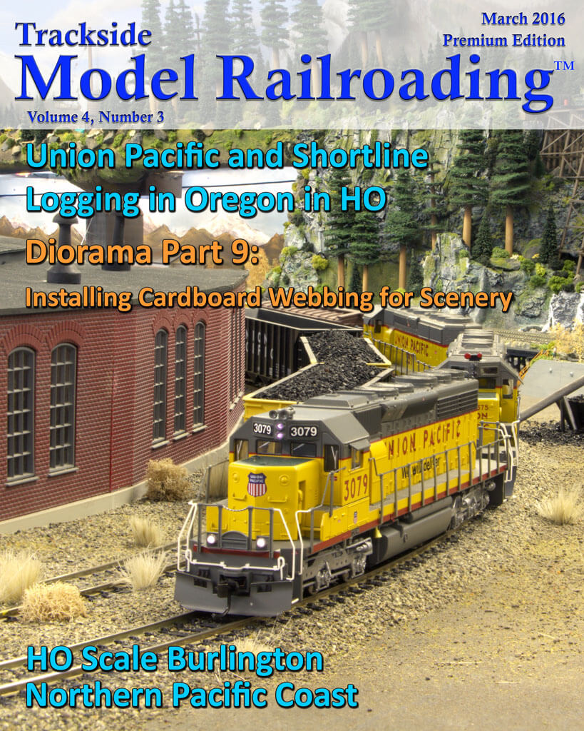 Trackside Model Railroading Digital Magazine March 2016 Cover