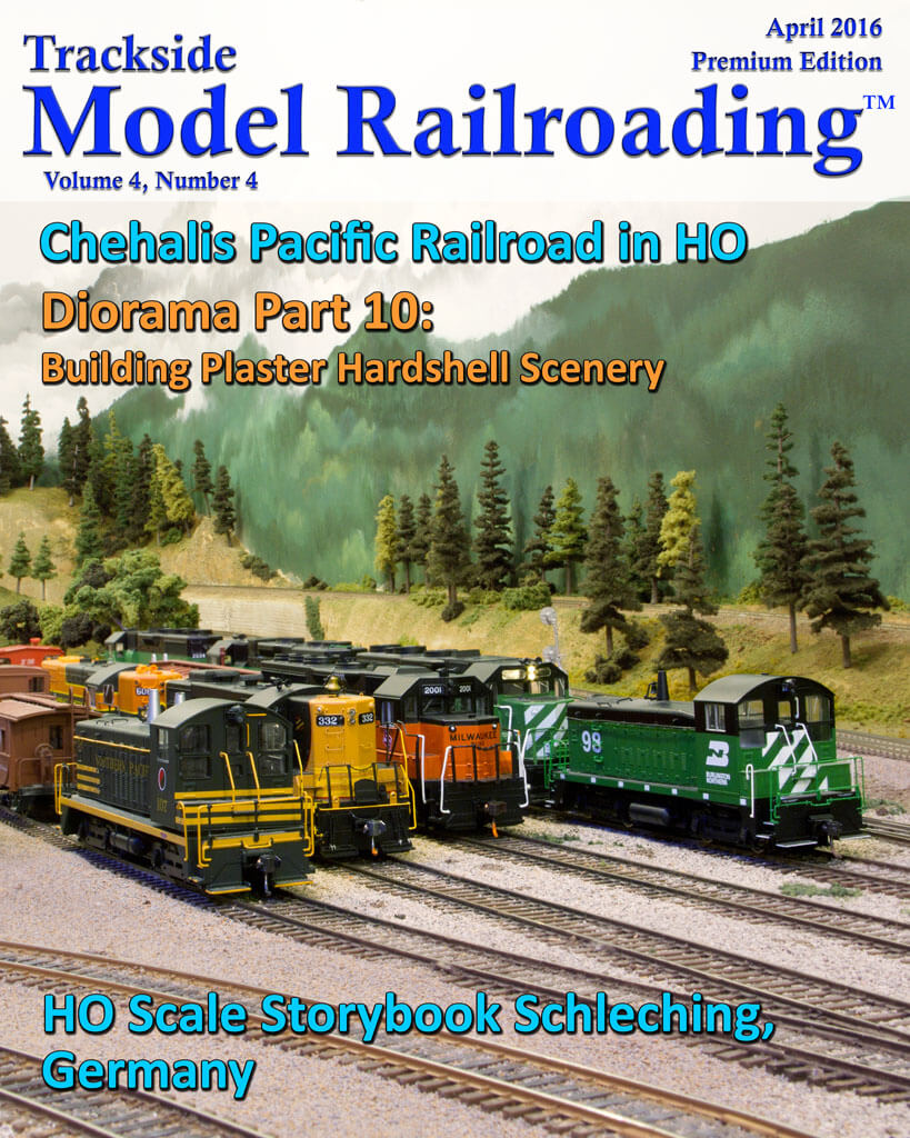 Trackside Model Railroading Digital Magazine April 2016 Cover