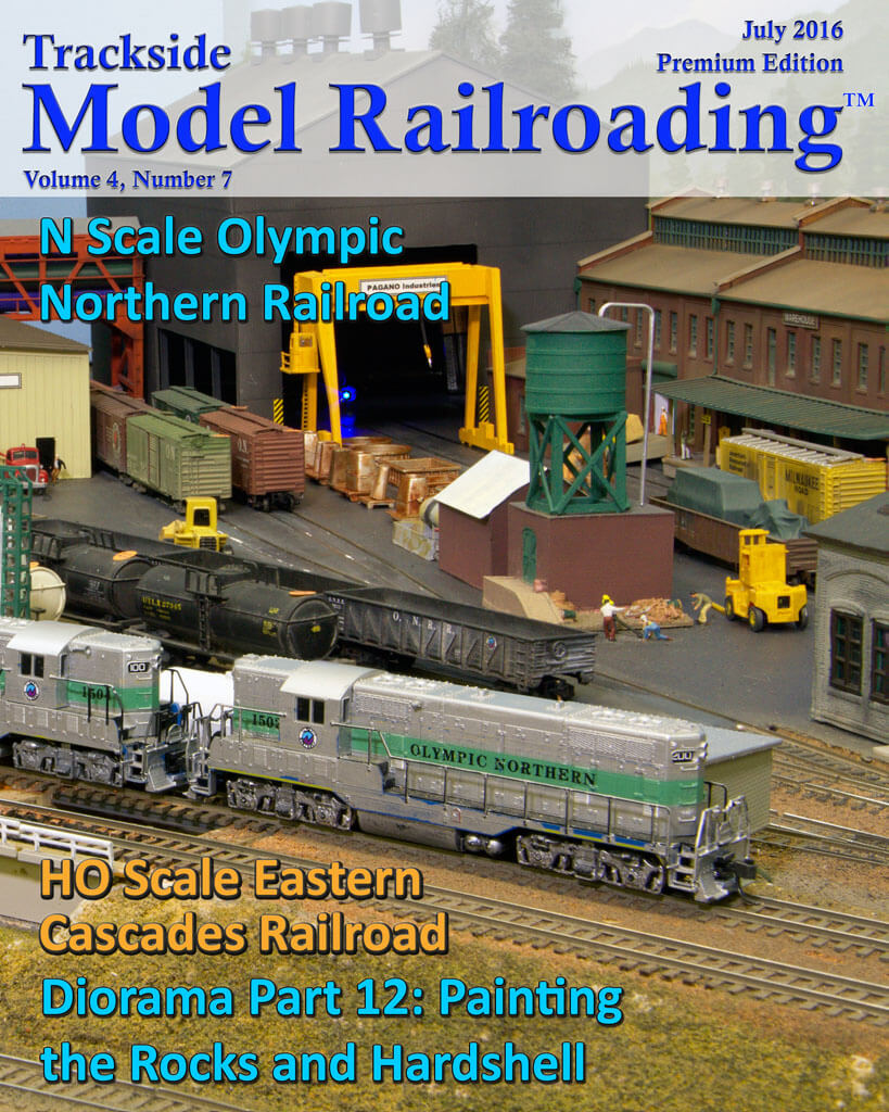 Trackside Model Railroading Digital Magazine July 2016 Cover