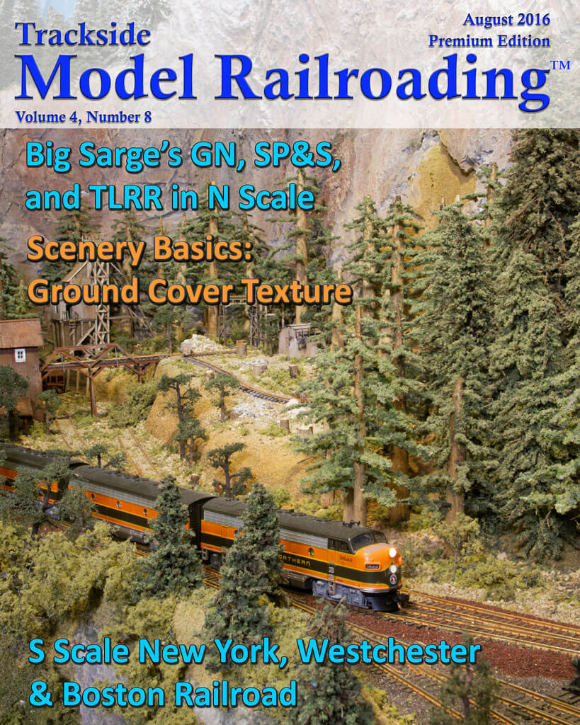 Trackside Model Railroading Digital Magazine August 2016 Cover