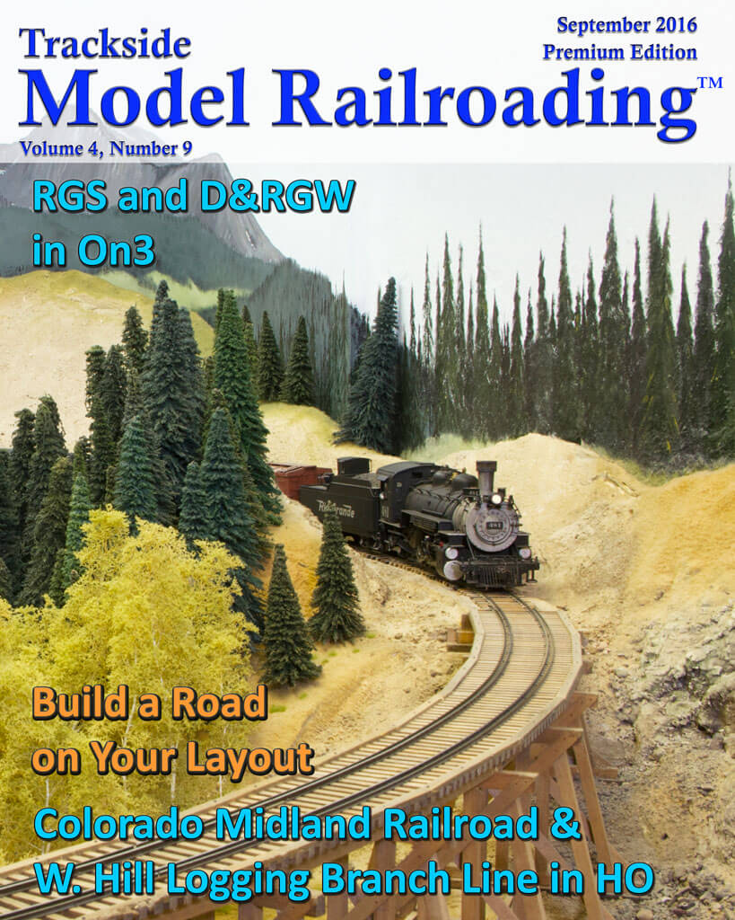 Trackside Model Railroading Digital Magazine September 2016 Cover