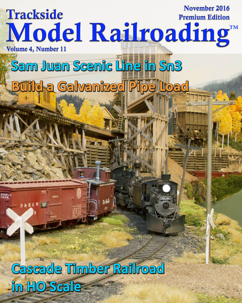 Trackside Model Railroading Digital Magazine November 2016 Cover