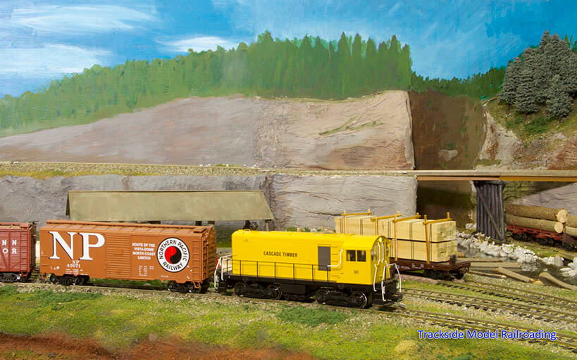 Trackside Model Railroading Bill Wheeler’s HO Scale Cascade Timber Railroad